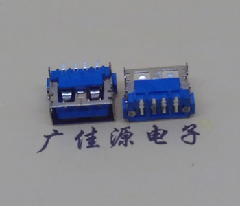 岳阳usb2.0接口 AF短体10.0母座 卧式直边 连接器插座