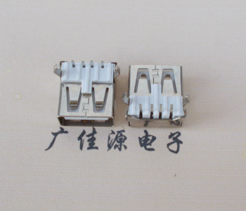 岳阳USB AF母座 LCP 耐高温250度280度 环保白胶芯