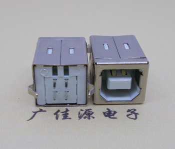 岳阳USB BF180度母座 打印机接口 立式直插带赛