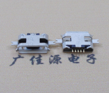 岳阳MICRO USB 5P接口 沉板1.2贴片 卷边母座