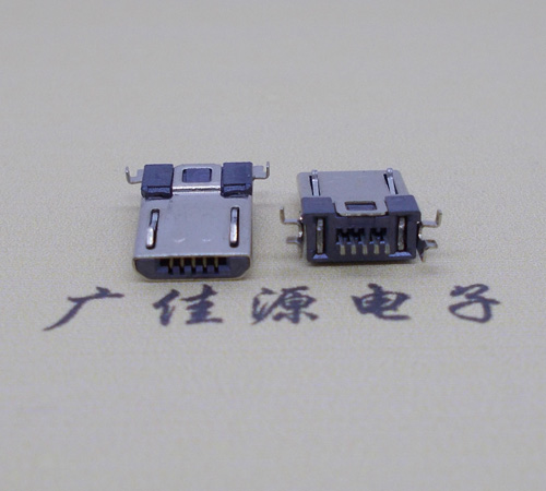 岳阳Micro usb焊板式公头贴片SMT款无弹超薄