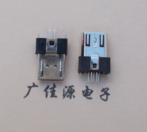 岳阳MICRO USB2.0插头.带卡勾-无卡勾夹板公头
