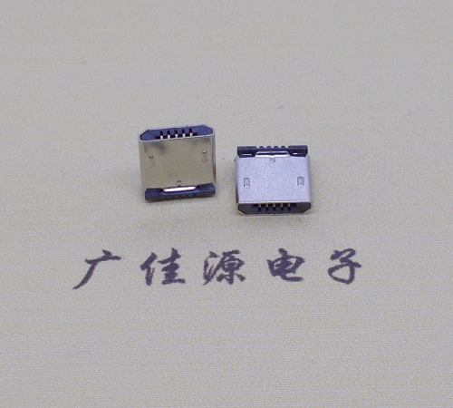 岳阳micro usb 5p公头 短体插板H=5.9立插