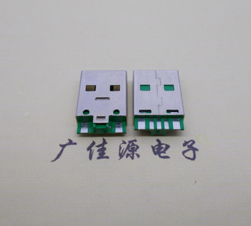 岳阳usb5a公头.5p焊线带ic.大电流oppo闪充