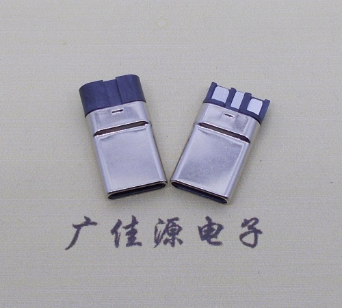 岳阳焊线式 type c11p拉伸公头连接器总体长15.9mm