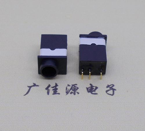 岳阳PJ-2030防水耳机插座 铜材质铜针2.5/3.5音频插口