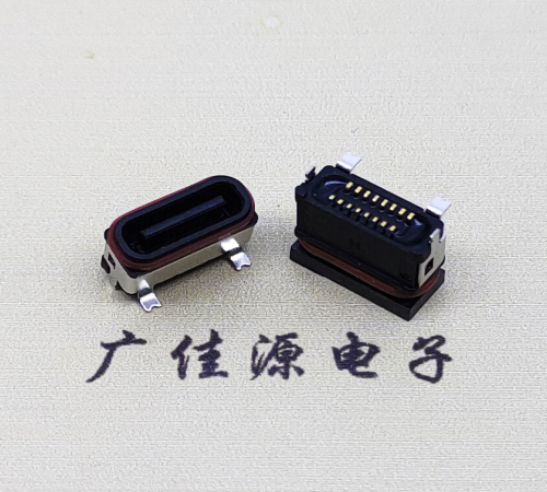 岳阳TYPE-C16P立贴防水母座接口.6.5/6.8设计尺寸规范