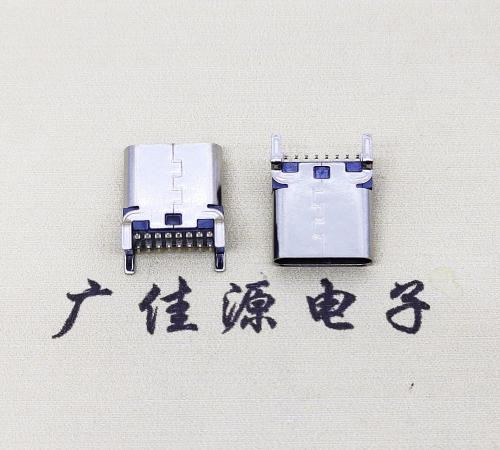 岳阳USB 3.1TYPE-C16Pin立贴母头座子引脚接线正负级详解