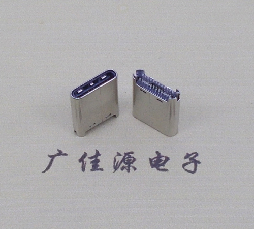 岳阳TYPE-C公头24P夹0.7mm厚度PCB板 外壳铆压和拉伸两种款式 可高数据传输和快速充电音频等功能